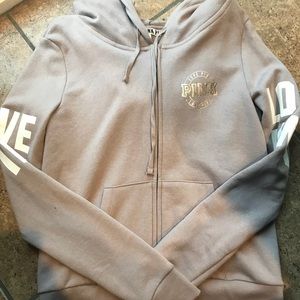 Victoria secret hooded zip up